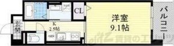 ルミナス上新庄の物件間取画像